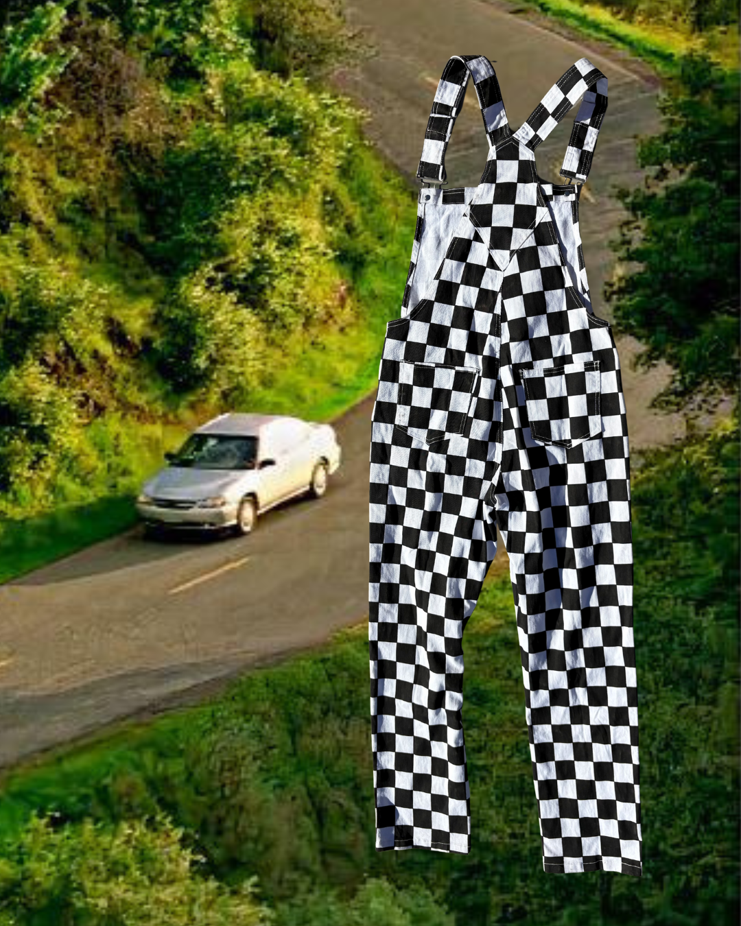 Checkered Overalls